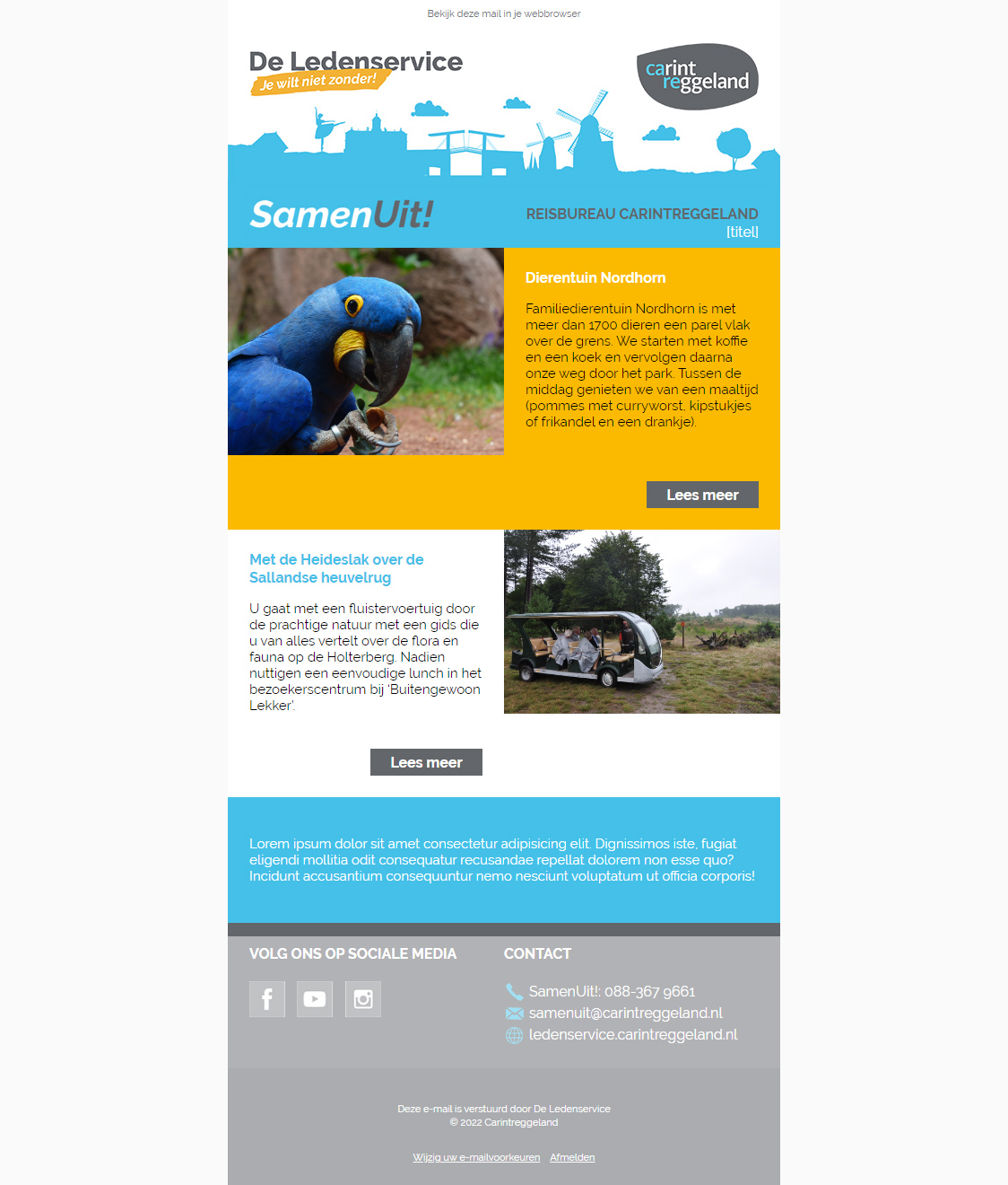 SamenUit! nieuwsbrief 